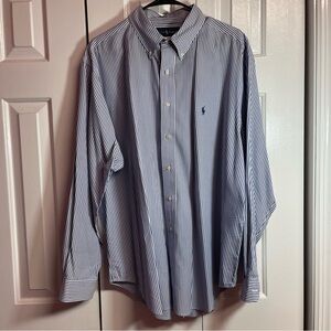 Ralph Lauren Classic Fit Men's Dress‎ Shirt 17 1/2 34-35 F8
